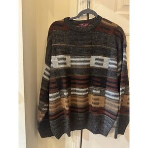 Vintage Cooper Sweater Mens  Abstract Merino Wool Blend Grandpa Canada xl Coogie